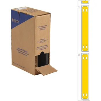 Brady BM-10x75-7643-YL-L / 312198, Bulk BMP71 Heatex Cable Markers, 75.00 mm x 10.00 mm
