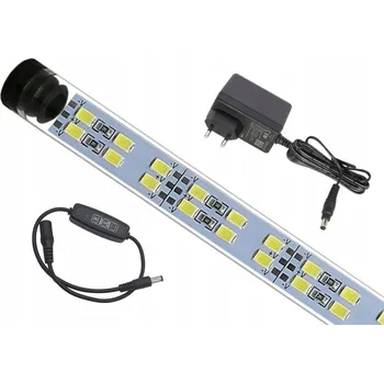 Dekorace do akvária OŚWIETLENIE LED DO AKWARIUM LAMPA LED DO AKWARIUM 90cm 5630 SLIM STEROWNIK
