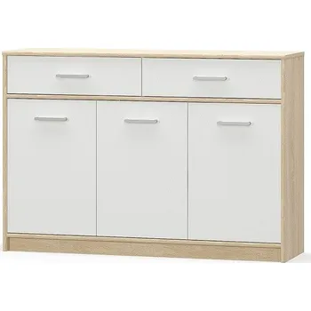 Komoda TIPS komoda 3D2S bílá/dub sonoma