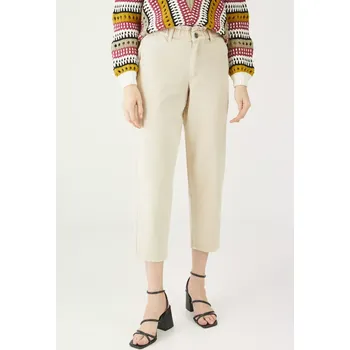 Dámské kalhoty Kalhoty Medicine dámské, béžová barva, široké, high waist RS25.SPD402 08X, vel. M