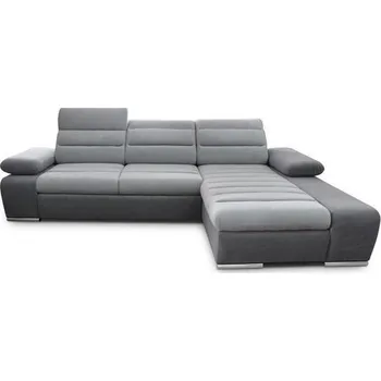 Sedací souprava Sedací souprava Korfu-Ibiza, 282 x 194 cm, skladem pravý roh v kombinací šedých látek