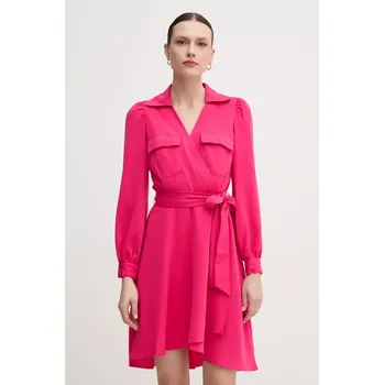 Dámské šaty Šaty Dkny růžová barva, mini, DD3K7484 42X, vel. 28