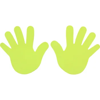 MERCO Značka na podlahu ruce, 1 pár Barva: žlutá