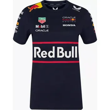 Dámské týmové tričko Oracle Red Bull Racing s logy sponzorů