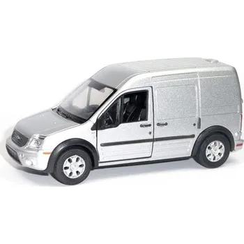 autíčko Welly Ford Transit Connect, Stříbrný 1:34-39