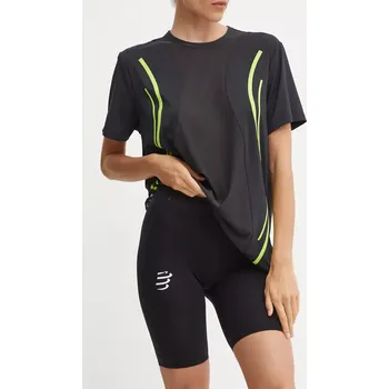 Pánské kraťasy Běžecké šortky Compressport Run Under Control černá barva, s potiskem, medium waist, AW00009B 99X, vel. M