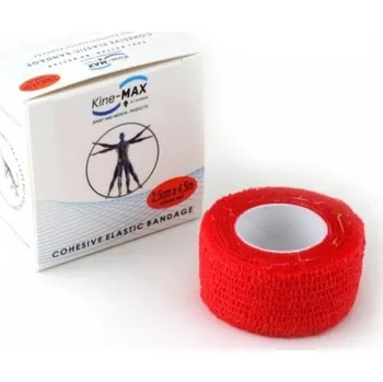 KineMAX elastické obinadlo červené 2,5 cm x 4,5 m (exp. 25.6.2025)