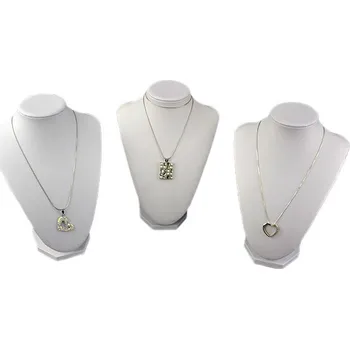 Šperkovnice Stojan, stojánek, dekolt na šperky výška 26cm bílý (A13W)