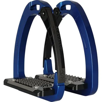 Jezdecké sedlo Třmeny bezpečnostní ACAVALLO AluPro Barva: Modrá