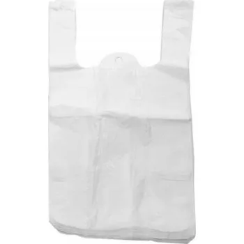 Pytle na odpadky Reklamní HDPE sáček bílý 30x55 cm 200 ks