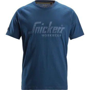 Pánské tričko SNICKERS Logo modré pánské triko 100% Ba 3XL