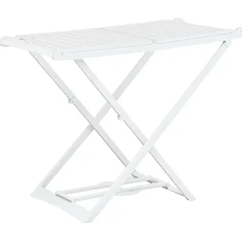 Sušák na prádlo vidaXL Skládací sušák na prádlo bílý plast [48817]