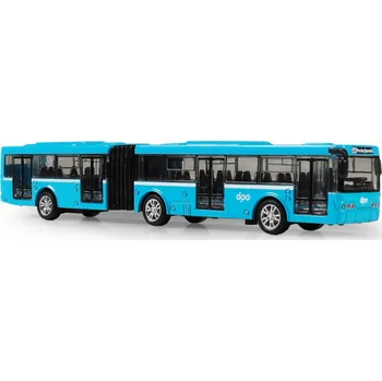 autíčko Kovový kloubový autobus DPO Ostrava modrý 18 cm