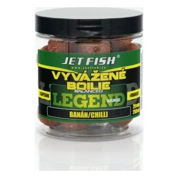 Boilies Jetfish Jet Fish Legend range Vyvážené boilie - Banán/Chilli - 20 mm
