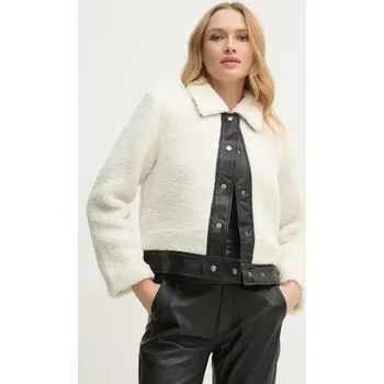 Bunda Pepe Jeans FATIMA béžová barva, přechodná, PL402496 01X, vel. XS