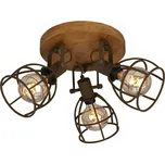 Brilo - Bodové svítidlo VINTAGE 3xE27/25W/230V