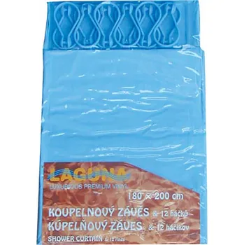 Sprchový závěs M.A.T. GROUP závěs koupel.UNI 180x180cm PEVA + 12 háčků, mix barev