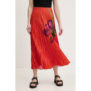 Dámská sukně Sukně Desigual FOLLET oranžová barva, maxi, áčková, 25SWFW06 22X, vel. XS