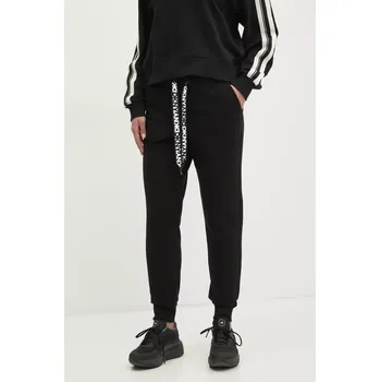 Tepláky Dkny dámské, černá barva, hladké, DP5P3496 99X, vel. XL