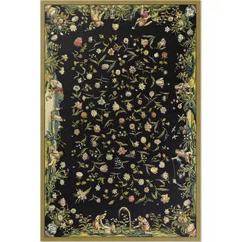 Koberec Koberec do Kuchyně Rozměr: 60x90 cm Rozsypaná flora drobné květy vintage