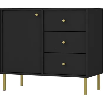 Komoda ArtLemp Komoda YEDDO 1F3S | černá