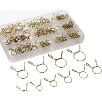 Zahradní hadice CABTOOLS-13 250ks Pružinová hadicová spona