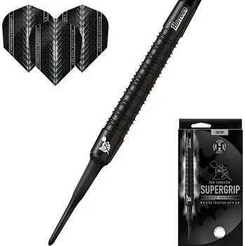 Volný čas Harrows Šipky Soft Supergrip Black Edition 90% 18g