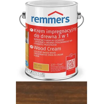 Lak na dřevo Krémová lazura na dřevo Holzschutz-Creme Remmers Palisandr 20 l