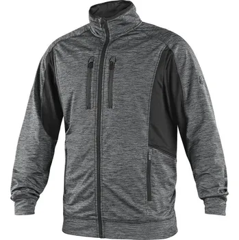 Pánská mikina CXS Leonis 1520-227-710-95 šedá/černá XL