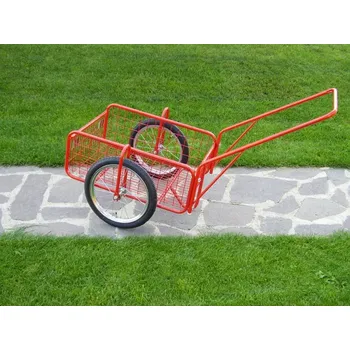 Dvoukolový ruční vozík Kovodružstvo Dvoukolový vozík Pegas, červená barva (450 x 640 x 280 mm)