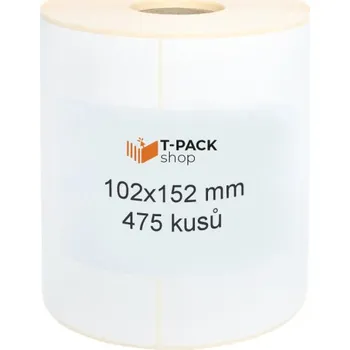 Samolepící etiketa Termotransferové etikety 102x152 475ks 25mm