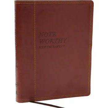 Cizojazyčná kniha NoteWorthy New Testament: Read and Journal Through the New Testament in a Year (NKJV, Brown Leathersoft, Comfort Print) - Nelson, Thomas