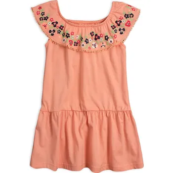Dívčí šaty Dívčí šaty VENERE KYTIČKY oranžové Velikost: 104