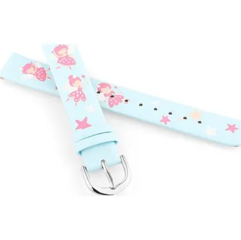 Řemínek na hodinky Koženkový řemínek JVD RJ7223.6 14mm, modrý, dětský