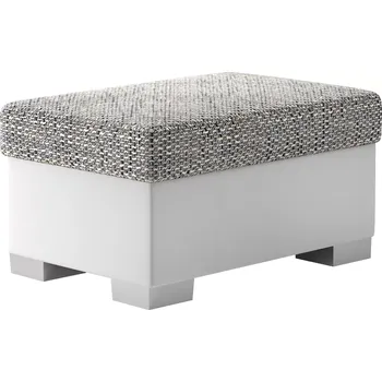 Taburet Taburet ROKO šedá melír / bílá