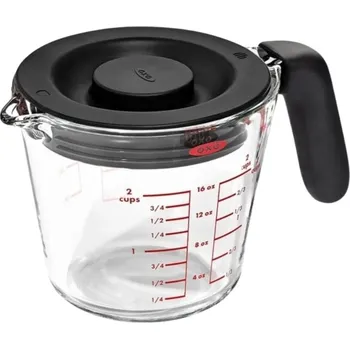 Dóza na potraviny Oxo, Kuchyňská odměrka Good Grips skleněná s víkem 0,5 l - Formadore