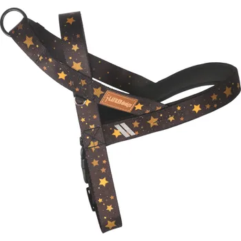Postroj pro psa Lauren Design Norský postroj COLOR, stars Velikost: S