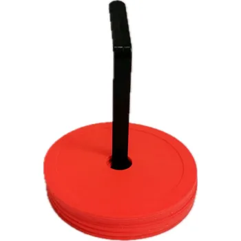 Sportovní kužel Značka na podlahu kruh, sada 10 ks Barva: oranžová