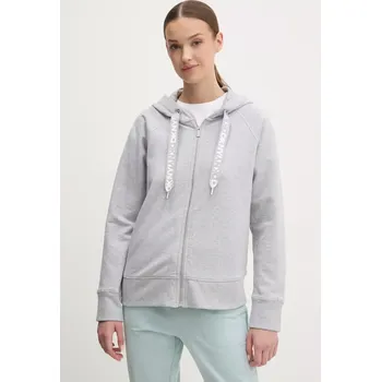 Dámská mikina Mikina Dkny dámská, šedá barva, s kapucí, hladká, DP5J9510 90X, vel. M