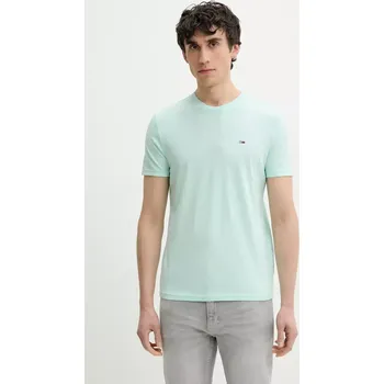 Pánské tričko Tričko Tommy Jeans DM0DM20363 tyrkysová 60X, vel. M
