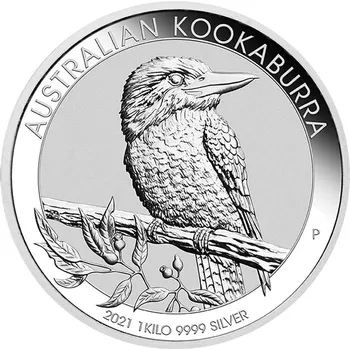 Perth Mint Stříbrná investiční mince Kookaburra 1000 g