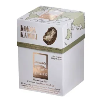 Čokoláda Bonboniéra gurmánských dražé kokos s tonka bobem a hořkou čokoládou Kokoa Kamili AtelieR 100 g