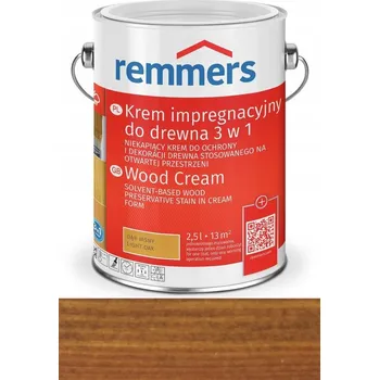Lak na dřevo Krém na ochranu dřeva Holzschutz-Creme Remmers Ořech 20 l