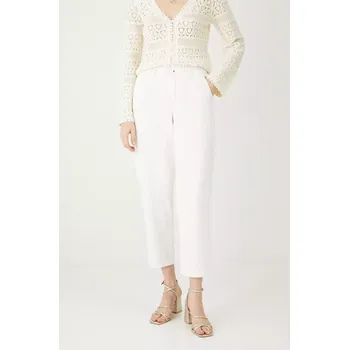 Dámské kalhoty Kalhoty Medicine dámské, bílá barva, široké, high waist RS25.SPD402 00X, vel. XS