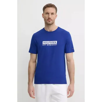 Pánské tričko Bavlněné tričko Tommy Hilfiger MW0MW39149 modrá 57X, vel. XL
