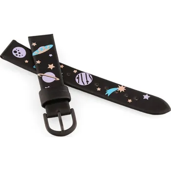 Řemínek na hodinky Koženkový řemínek JVD RJ7225.1 16mm, černý, dětský