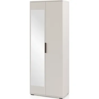 Předsíňová stěna Šatní skříň se zrcadlem Bianco - U/2