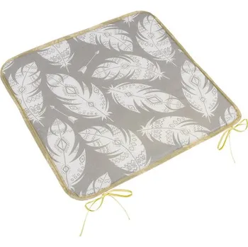 Podsedák Bellatex Sedák Adéla hladký, Pírka šedé - 40x40cm