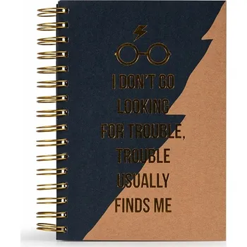 Zápisník Notes A5 Pyramid International tvrdý obal Harry Potter modrý