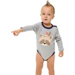 Kojenecké body - WINKIKI WNB 92530, světle šedá Barva: Šedá, Velikost: 74